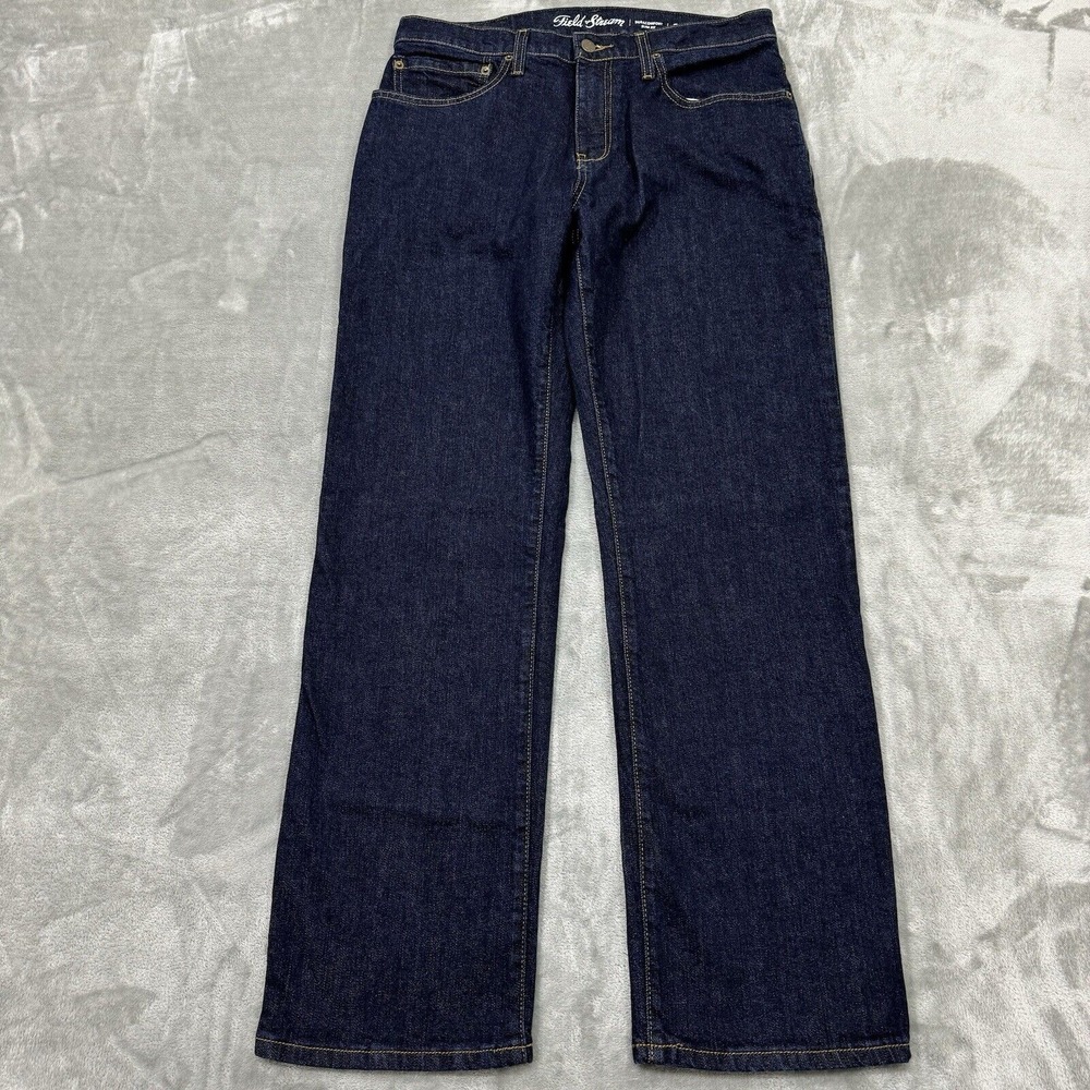 Field & Stream Jeans Mens 34x30 Blue Duracomfort Slim Fit Denim Workwear Pockets